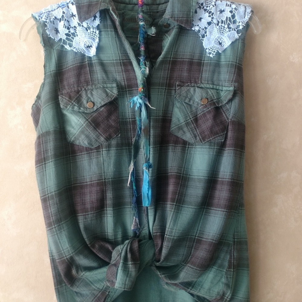 Up-Cycle Flannel Shirt